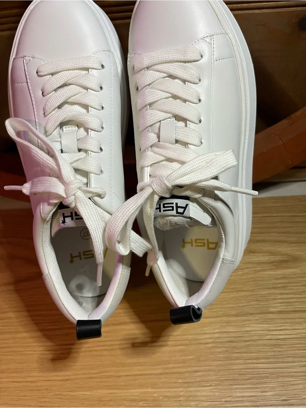 NIB ASH MOVE S - Chunky Platform Sneaker  Leather Upper EU 37 -US Sz range 6.5-7